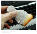 Car interior soft brush for dust removal with PVC bristles, 10cm length, in white, pink, or black colour options