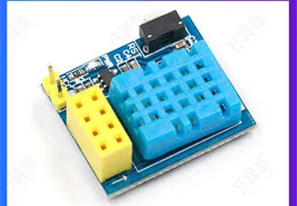 Temperature and humidity WiFi node module with DHT11 sensor on compact PCB, 25mm by 21mm size