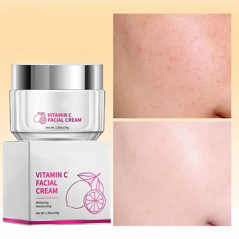 30g vitamin C face cream in 6x6x5.2cm container for universal skin types