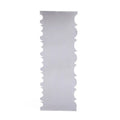 Stainless steel cream scraper with polygon pattern edge for cake decorating