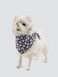 Wansheng fleece-lined dog coat in apricot with matching triangular scarf for autumn winter