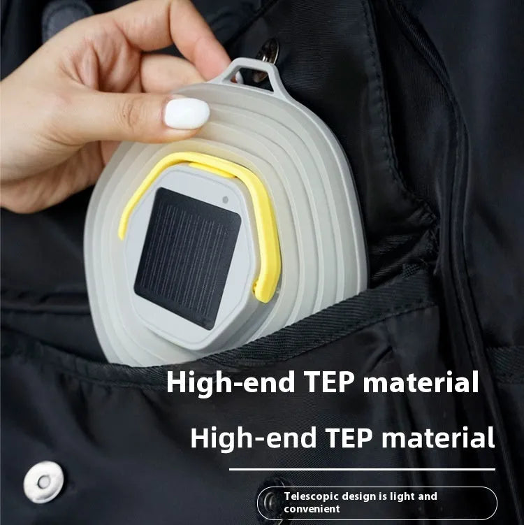 White camping lamp with large capacity battery and single-key cycle switch for portable lighting