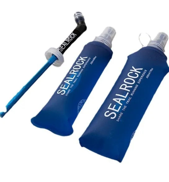 Plastic portable straw with suction tube for mountain climbing and off-road biking