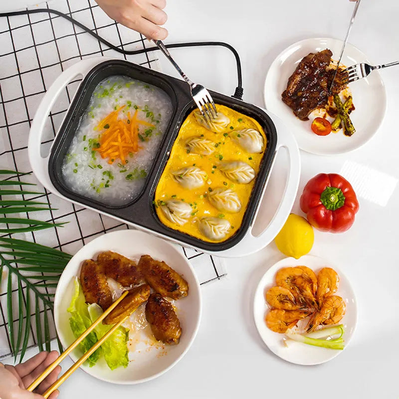 White household electric caldron frying oven with mechanical controls for 2-3 person meals