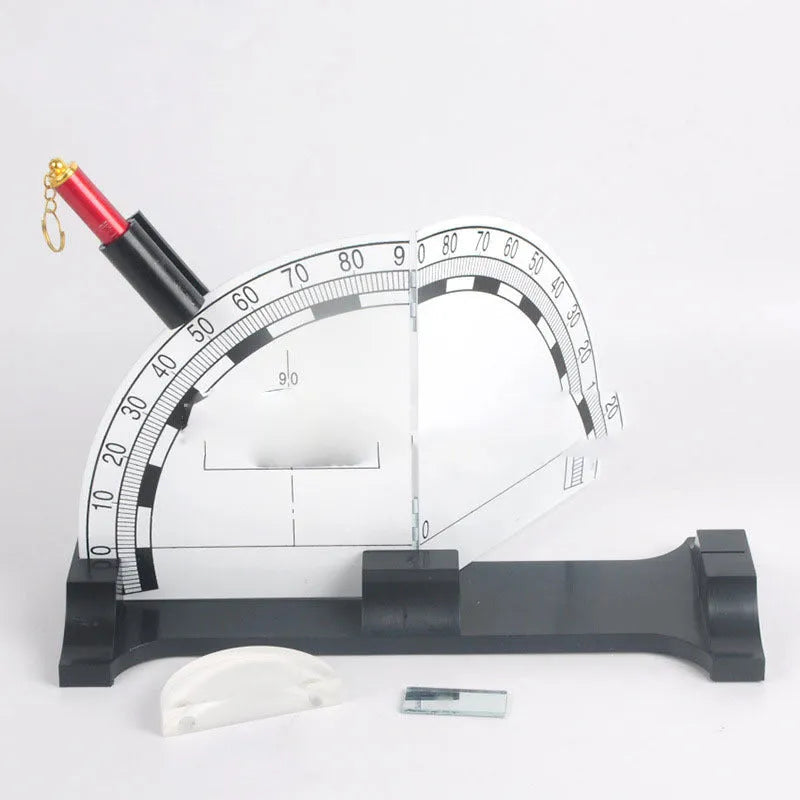 Iron plate optical physics teaching instrument with laser pen for optics experiments