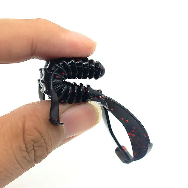 8cm soft PVC fishing lure in multiple colours for freshwater and sea angling tackle