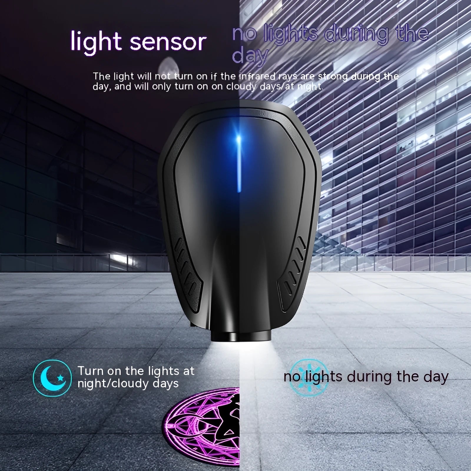 Bright Black F2 car atmosphere light laser projector with ABS housing for general fit vehicles.