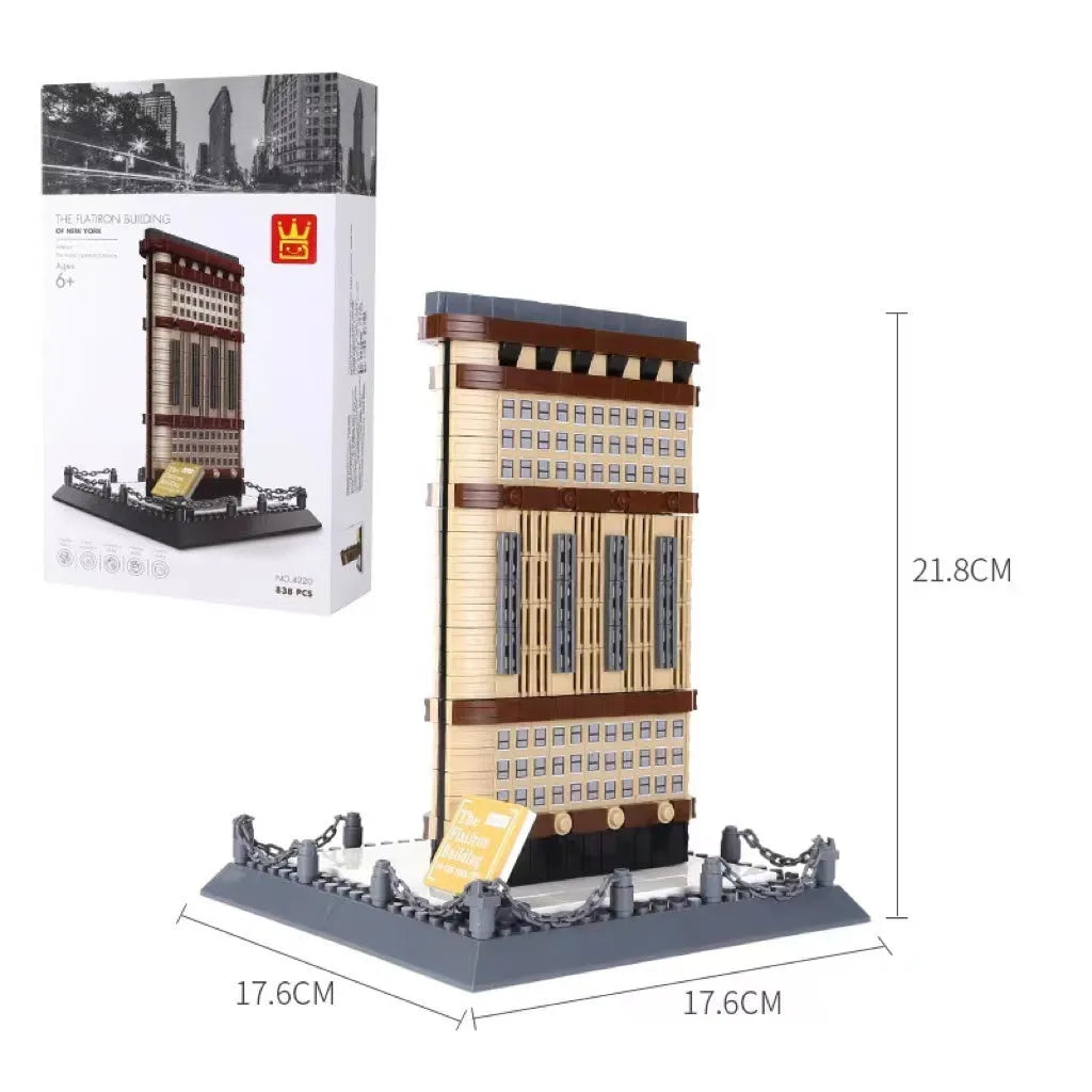 Wange building block street view set with over 800 small particle ABS plastic blocks for ages 7-14