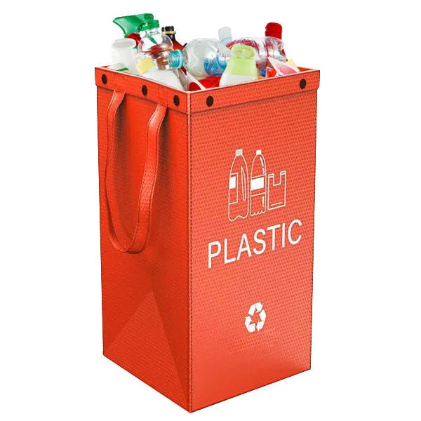 40-litre rectangular waterproof PP plastic clean bag for garbage classification in assorted colours