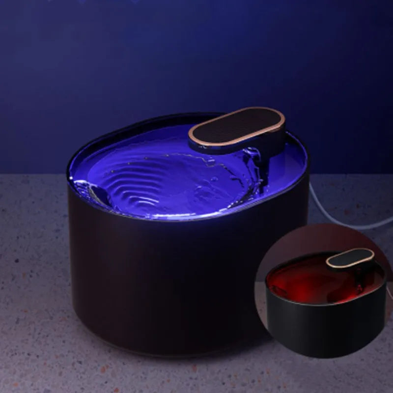 Automatic pet water fountain USB mute feeder bowl for cats and dogs Berlin Blue edition with filter pump