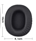 Two black PU leather replacement ear pad covers for Sony MDR-1R headphones.