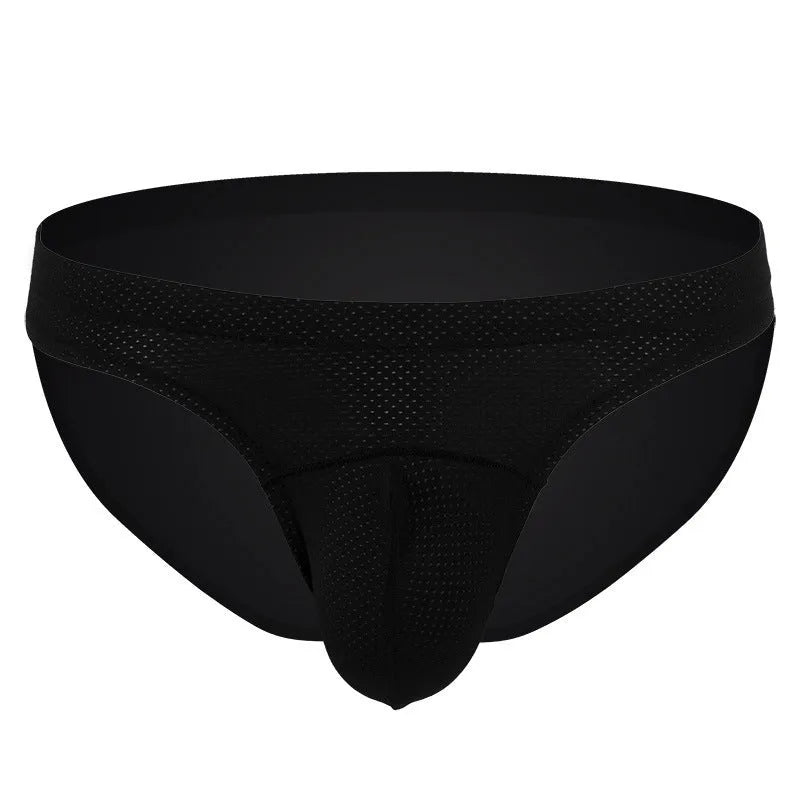 Men's transparent nylon underwear in multiple colours showing loose fit design