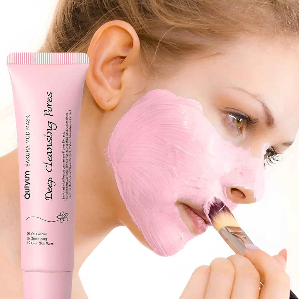 Cherry blossom mud mask 30g in packaging, a facial mask for cleansing and moisturising