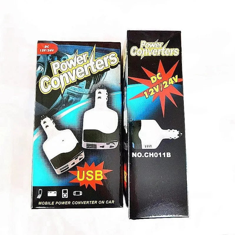 011C model car cigarette lighter to USB power supply transformer for mobile device charging