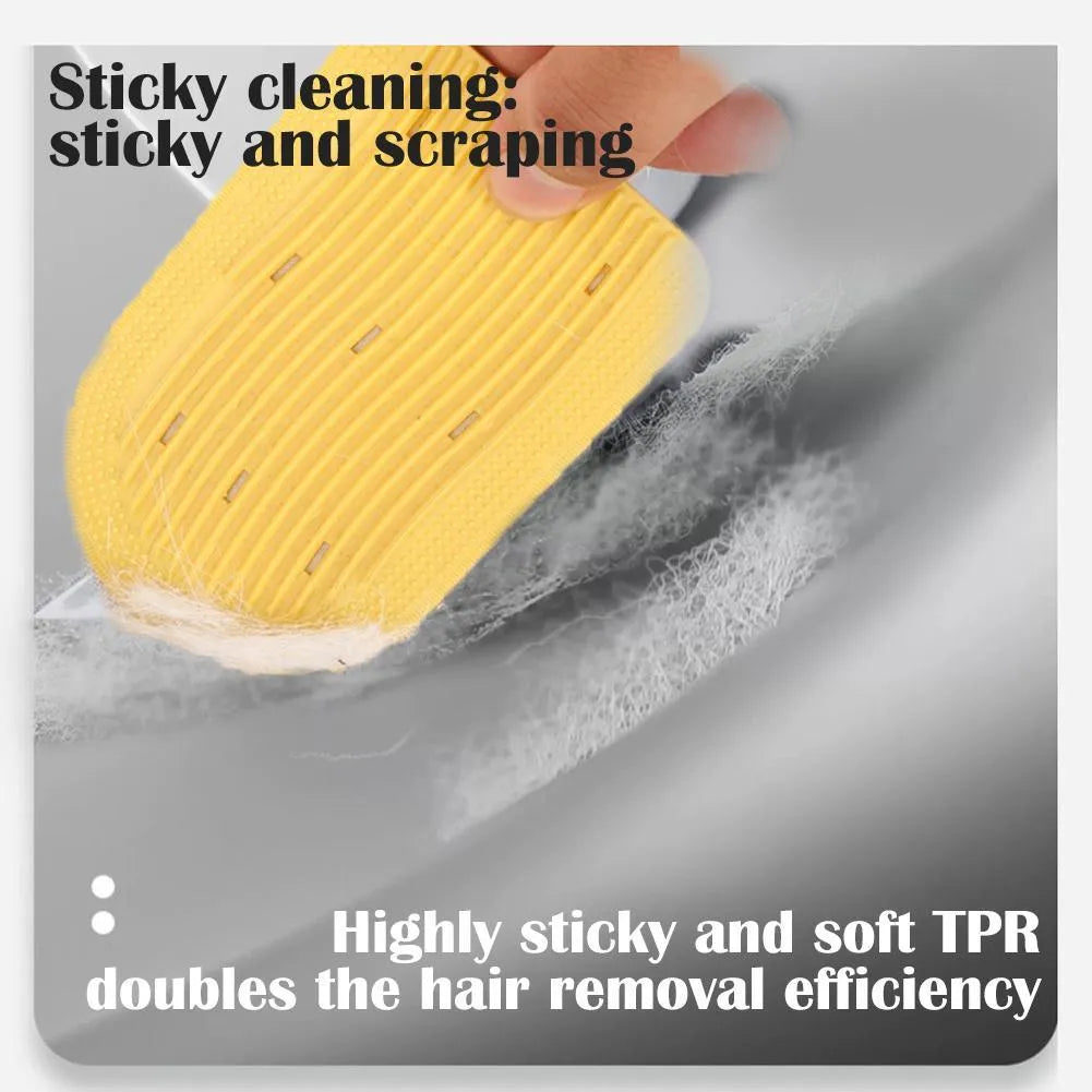 Soft silicone pet hair brush in green, foldable design for portable grooming
