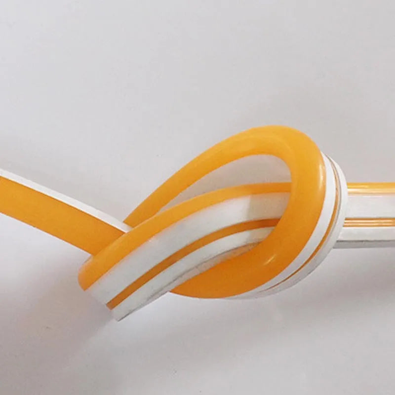 12V silicone low voltage flexible neon strip in 100 metres, 120 LED beads per metre, dimmable, five colour options