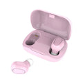 TWS bluetooth headset with charging case in black colour