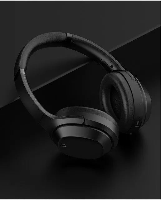 Black Gorsun E98 wireless Bluetooth headphones with over-ear design and memory-protein ear cushions