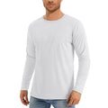 UV protection quick-dry polyester long sleeve top in solid colour, front view