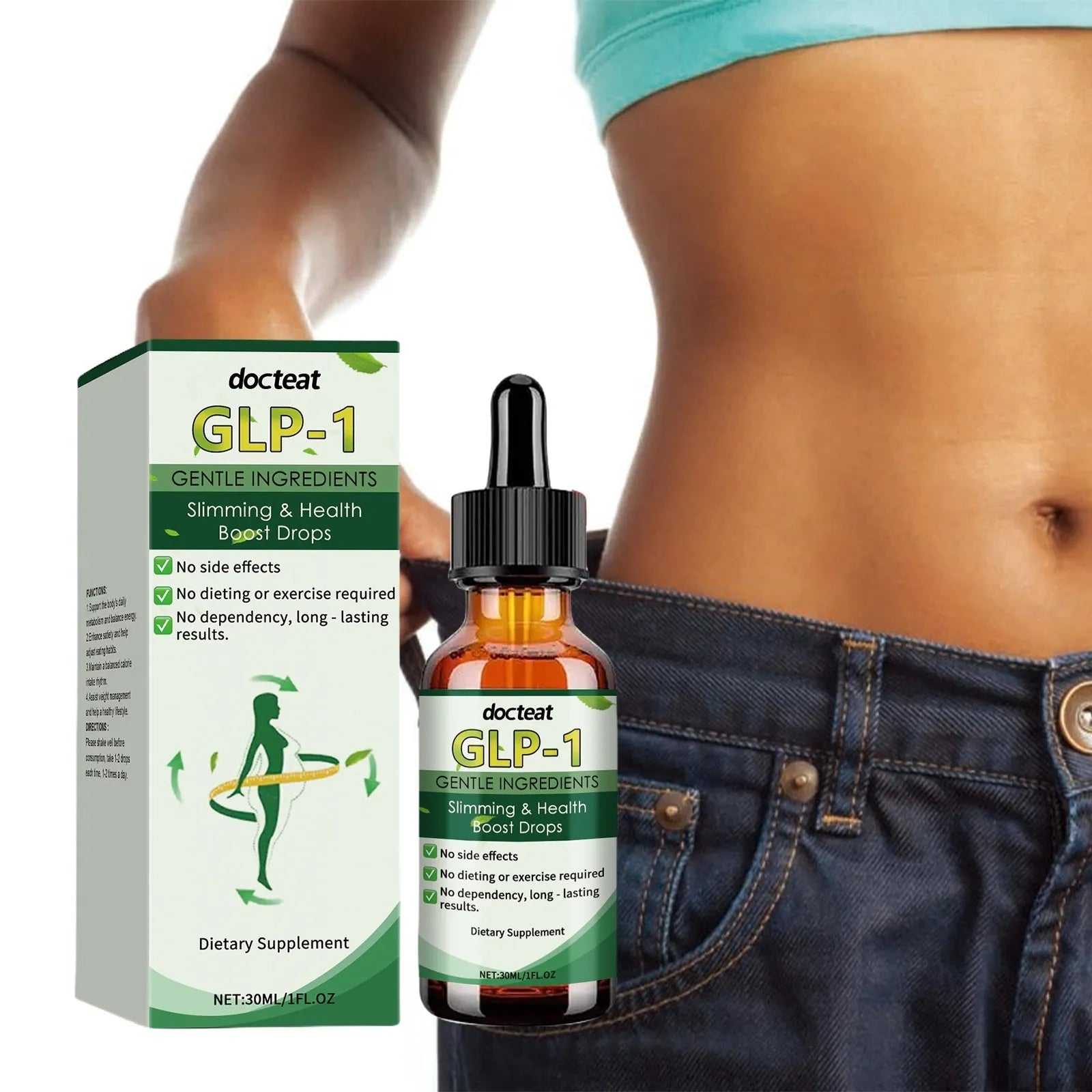 Management Drops Multiple Plant Extraction liquid supplement in 30ml bottle with dropper, multiple plant extracts included