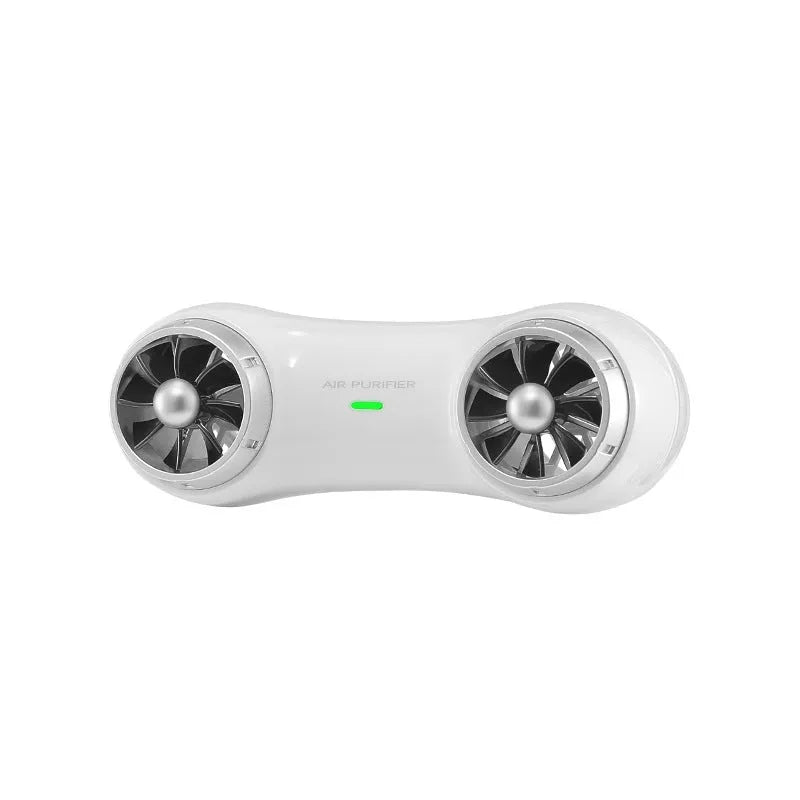 Car mute anion purifier vehicle-mounted air cleaner black colour ABS PP silicone 88x32x35mm