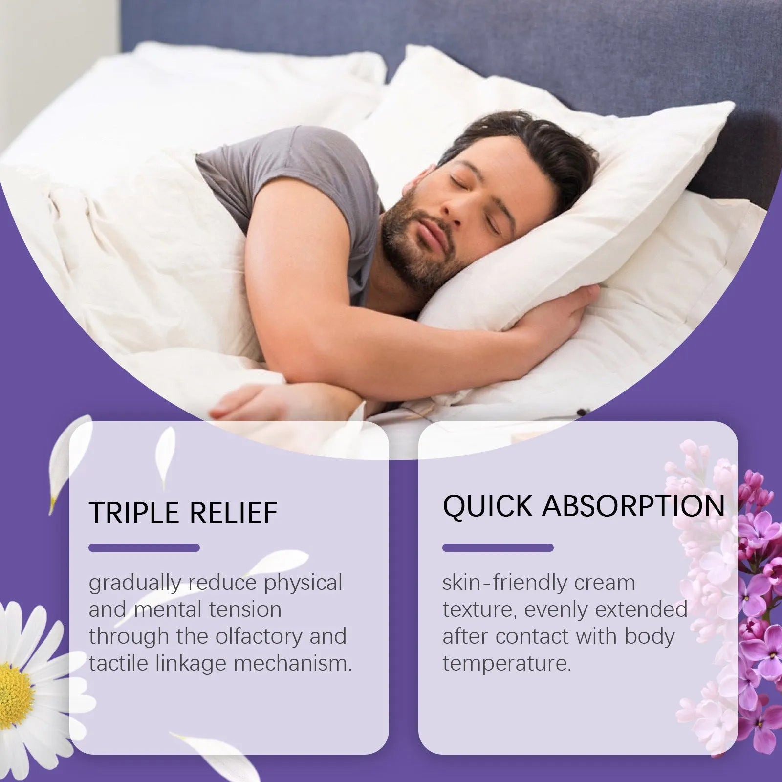 Sleep Goodnight Cream 30g pot with lavender chamomile bergamot valerian gentle formula