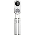 White electric wall storage rack for kitchen utensils with UV sterilisation and drying functions