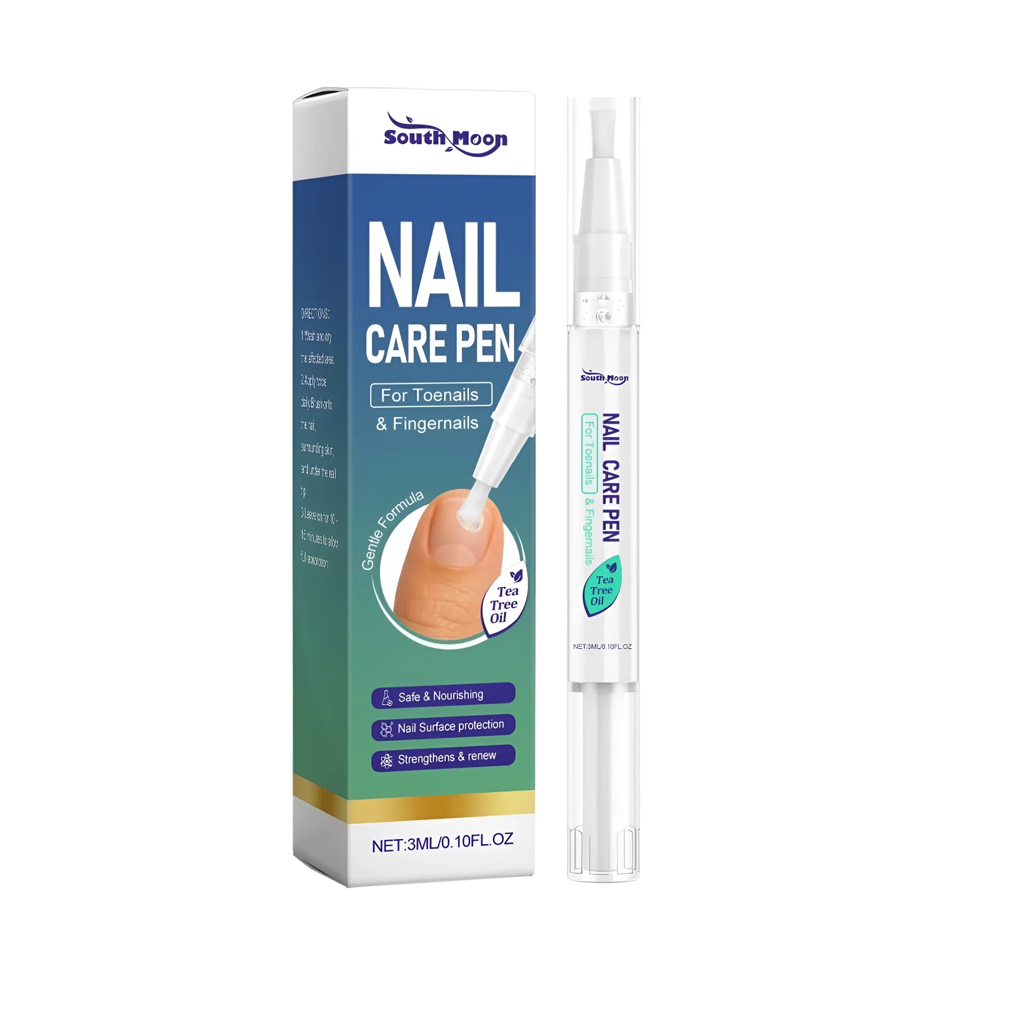 Nail care pen 3ml with tea tree oil and chlorhexidine gluconate for nail health