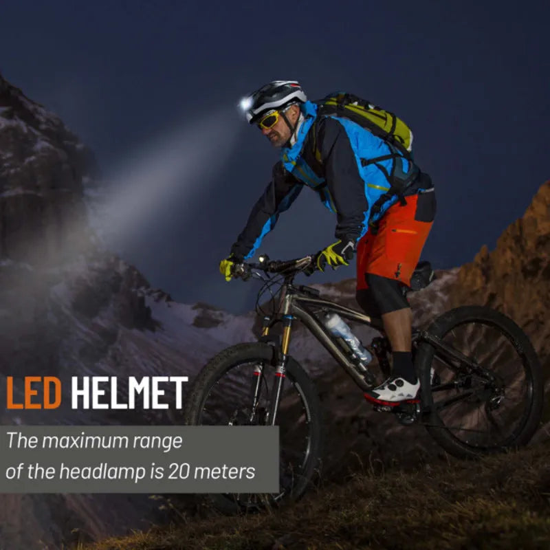 Smart Bluetooth warning light riding helmet in black and grey, free size 57-62cm, EPS PC construction