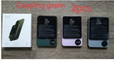 Magnetic wireless power bank with aluminium alloy housing in four colours for iPhone 14 series charging