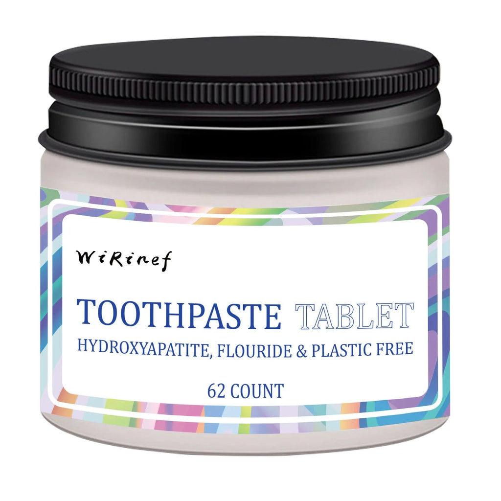 TP19 solid toothpaste tablets pack with 62 disposable cleaning tablets for portable oral hygiene