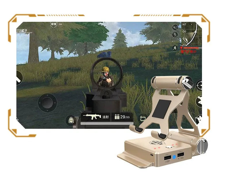 GameSir-X1 Eat Chicken Throne Bluetooth keyboard mouse mobile game controller for iPhone and Android, gold colour