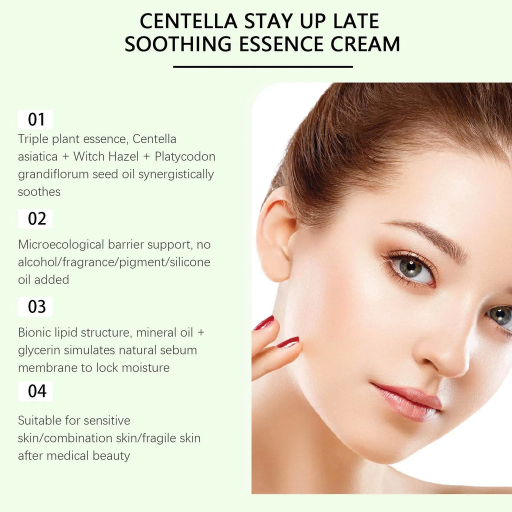 Centella Asiatica Soothing Cream 30g tube with green and white label on neutral background