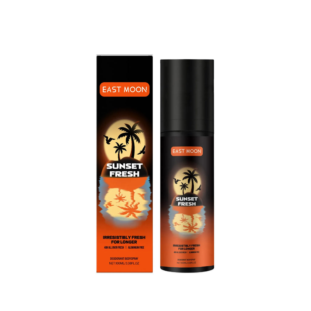 Men's fruit fragrance care spray 100ml summer refreshing body mist bottle with mango citrus scent
