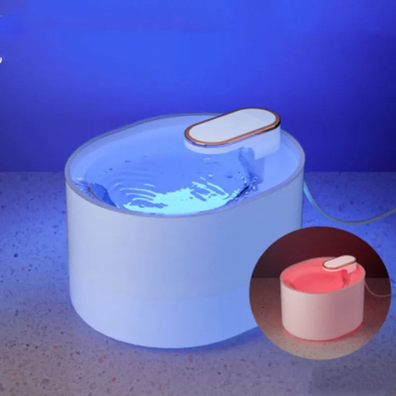 Automatic pet water fountain USB mute feeder bowl for cats and dogs Berlin Blue edition with filter pump