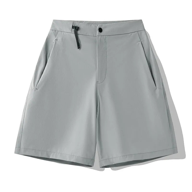 Men's quick-drying sports shorts with 3D cutting in Army Green colour