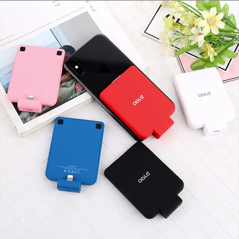 MP282P back clip battery 4500mAh for iPhone Android Type-C in black slim 9mm design