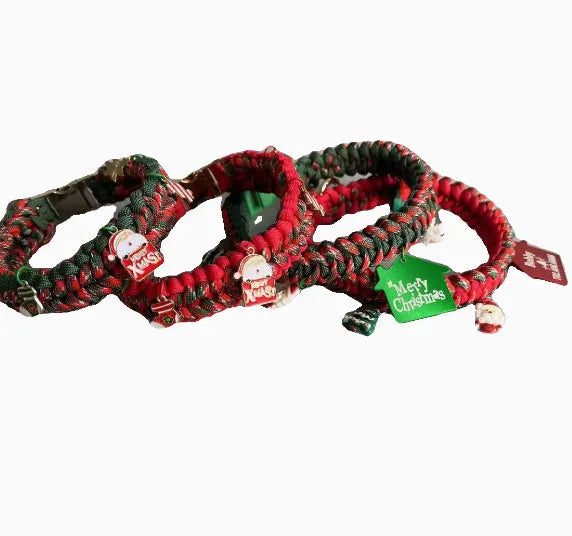 Hand held rope dog leash with P chain and quick release buckle in green colour option
