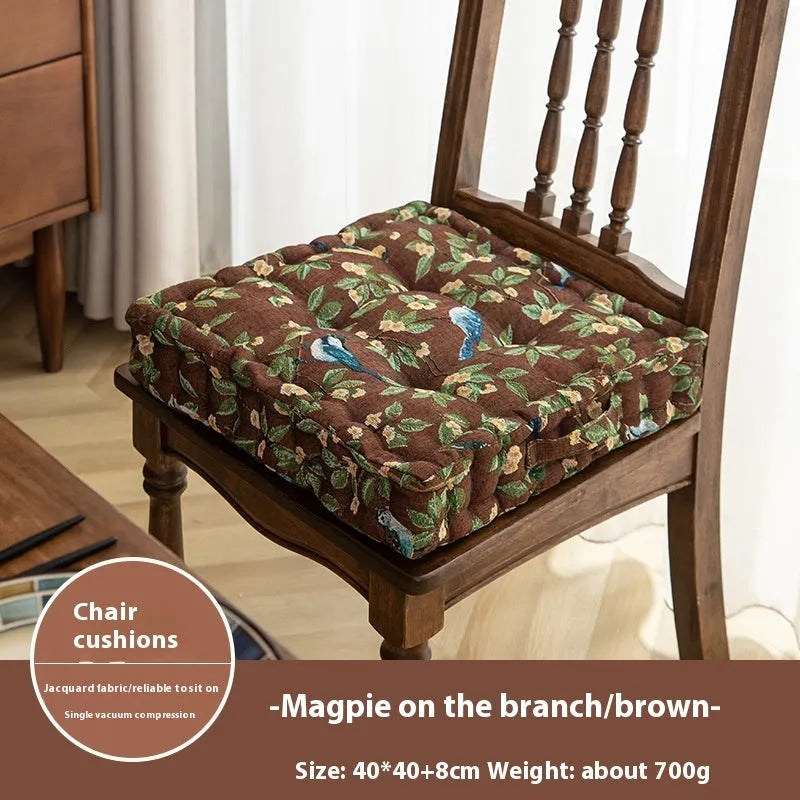 American dining chair cushion 40×40×8cm thick seat pad with PP cotton filler