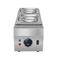 Commercial electric heating chocolate melting machine with dual pots and temperature control
