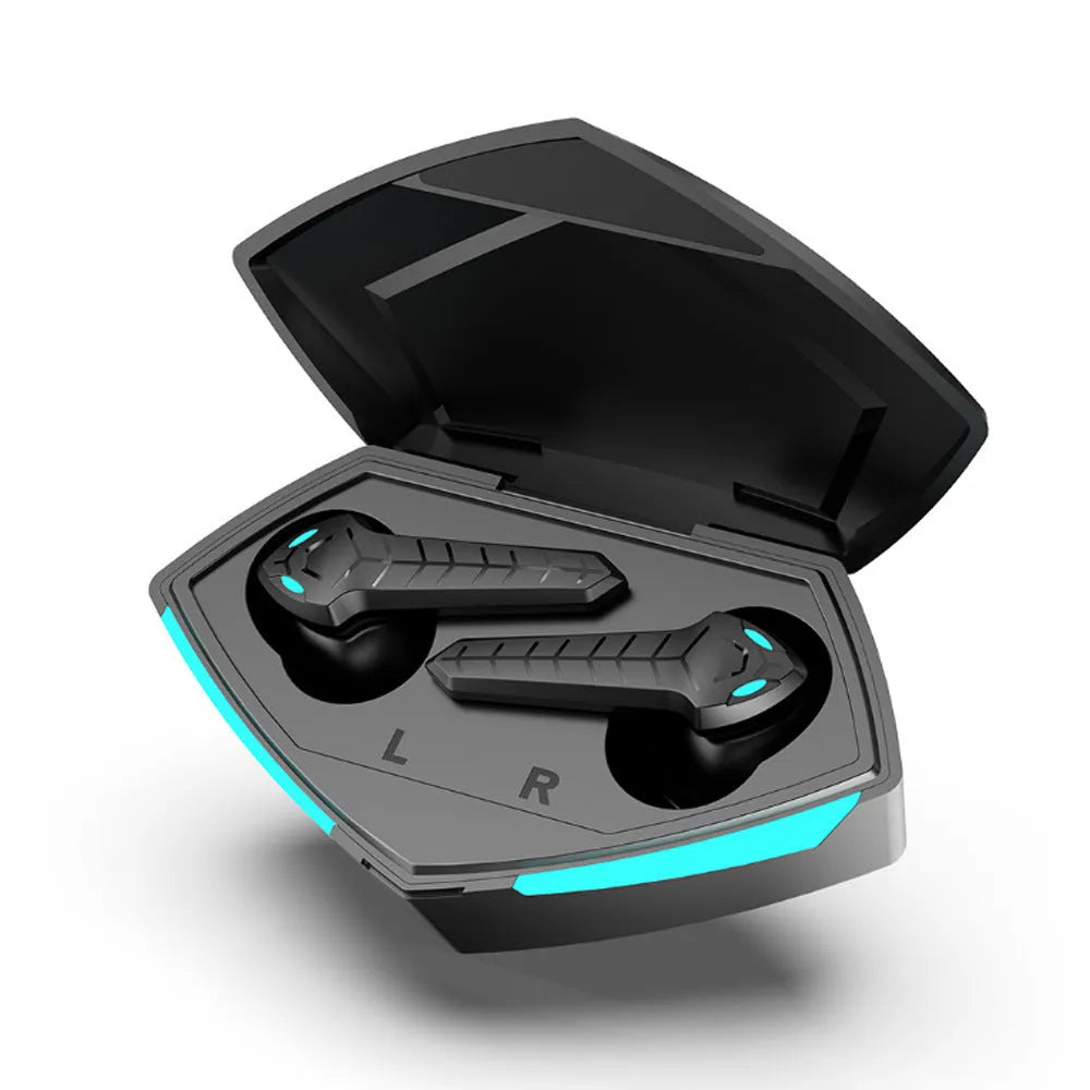 X15 wireless Bluetooth in-ear gaming headset in multiple colours with charging case.