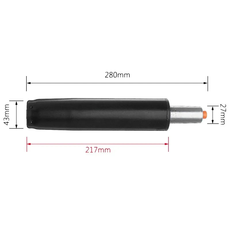 Lift chair assembly gas spring replacement part in electroplating and paint black finish options