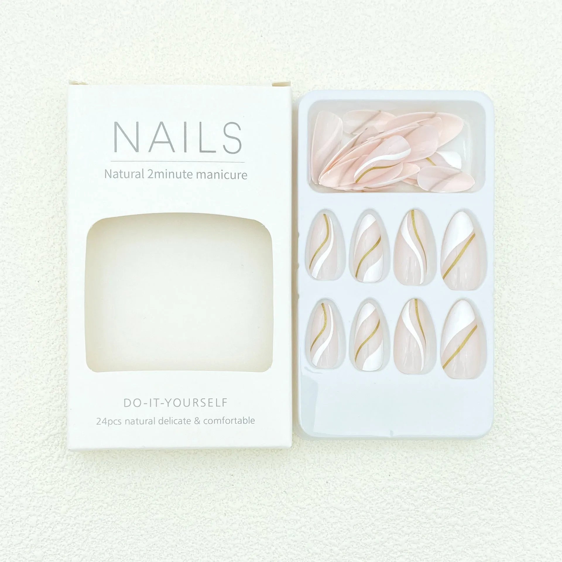 Medium drop shaped plaid pattern nail stickers with jelly glue finish and clear plastic protective armour.
