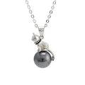 Sterling silver cat pendant necklace with feline design, available with or without chain