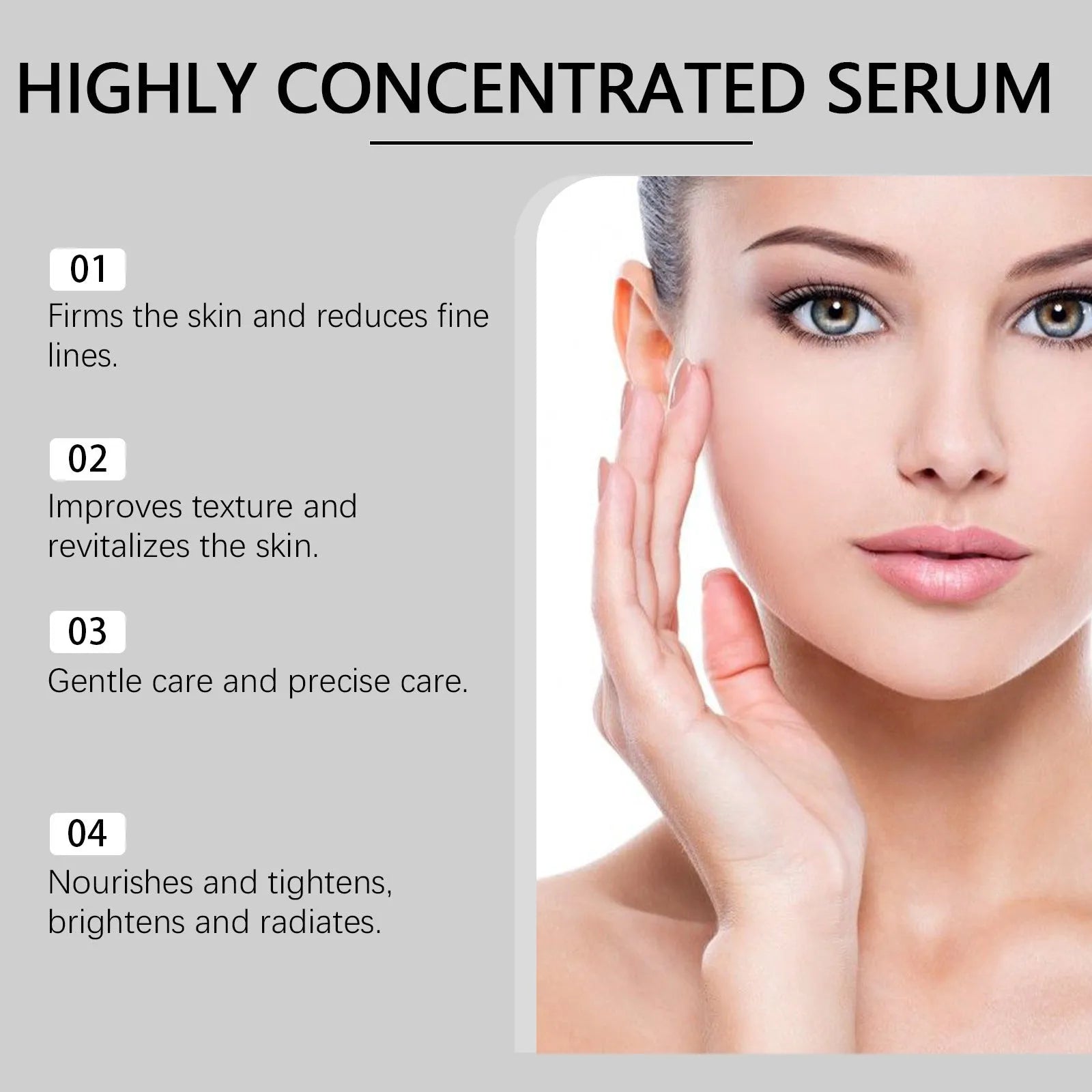 Light Lines Nourish Skin Smear Care Solution 30ml collagen coffee tightening essence bottle