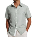 Men's short-sleeved floral print shirt in polyester fabric available in multiple colours and sizes