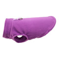 Dog thickened solid colour polar fleece waistcoat in red on a small dog