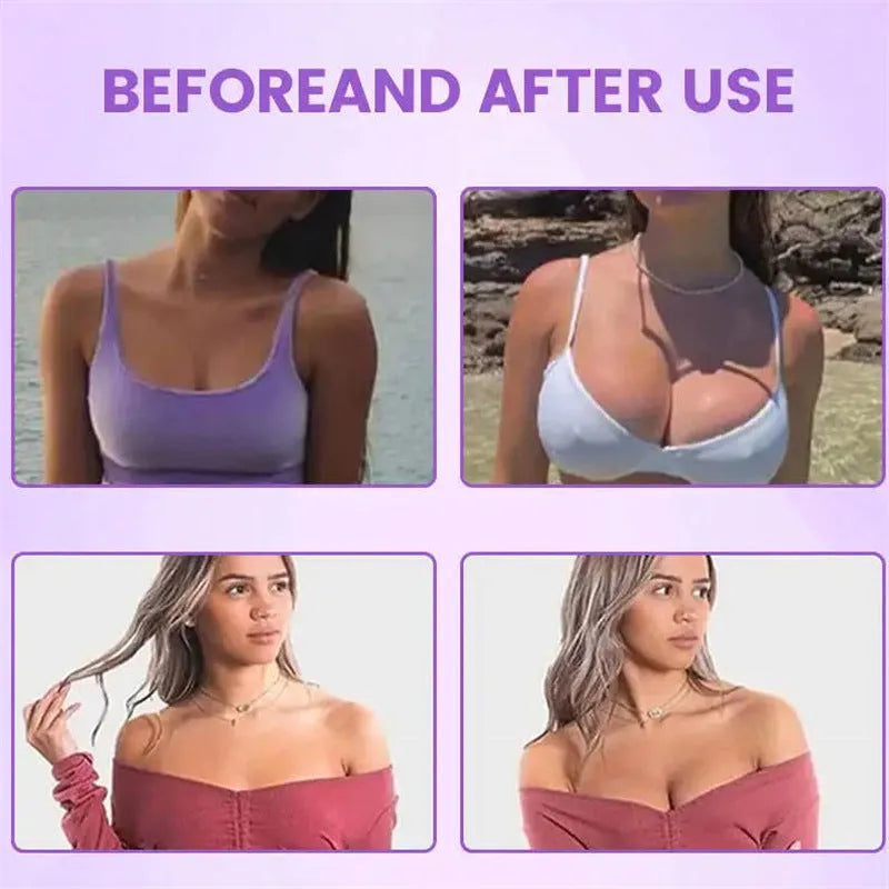 Single-use breast enhancement mask chest patch pair for temporary contour improvement