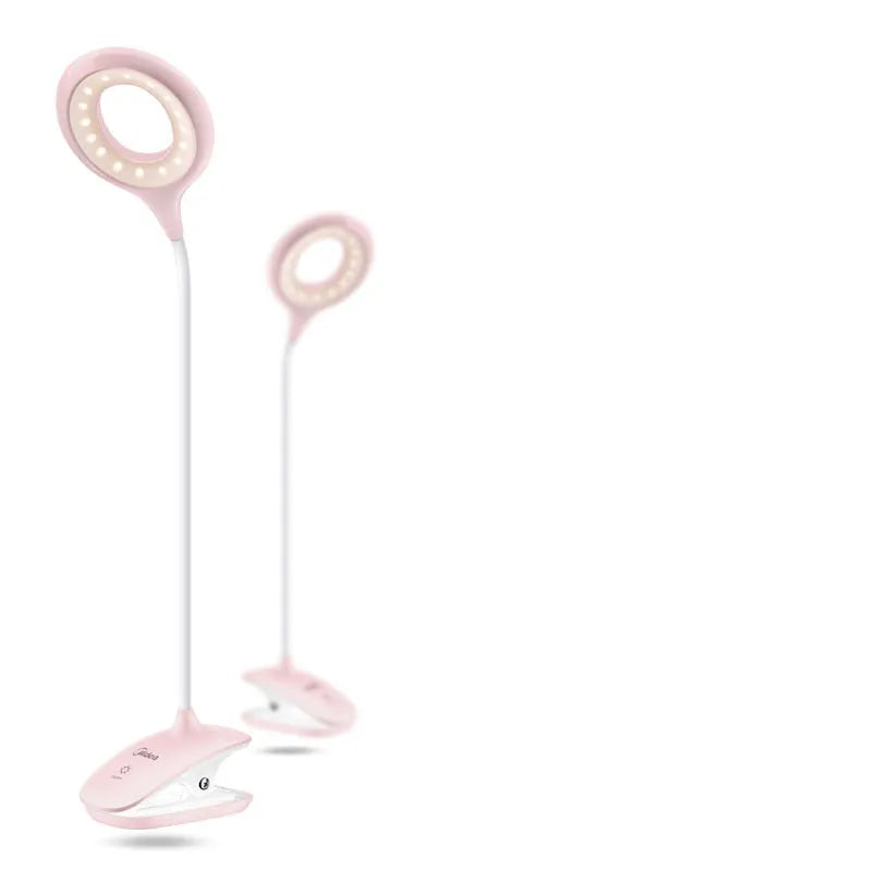 Rechargeable table lamp with touch switch in green, pink, or white colour options