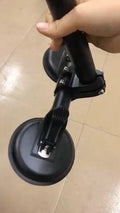 Black off-road car sucker base with round suction cup for vehicle flag mounting